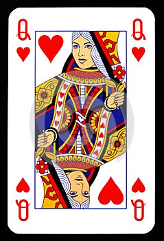 Queen of Hearts playing card