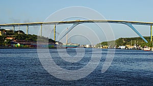 Queen Juliana Bridge in Willemstad, Curacao