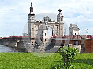 Queen Louise Bridge over the Neman River. Sovetsk, Kaliningrad region