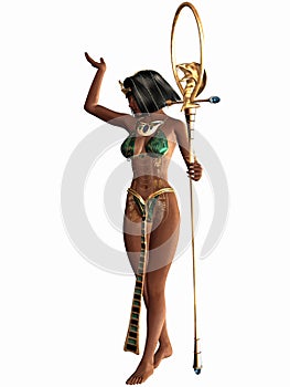 La reina de cero egipcio  tridimensional una foto 