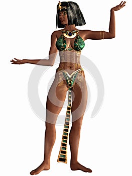 La reina de cero egipcio  tridimensional una foto 