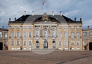 Queen palace Denmark copenhagen Amalienborg castle