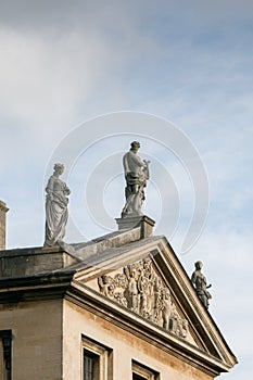 Queen`s College, High Street, Oxford UK 18/07/2019 Front face onto the High photo