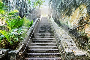 Queen`s Staircase in Nassau, Bahamas.