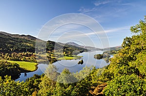 Queen's View at Loch Tummel - Scotland, UK