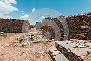 Queen of Sheba palace ruins in Aksum, Axum civilization, Ethiopia