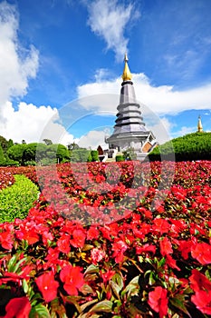 Queen stupa at the peak of Doi Inthanon