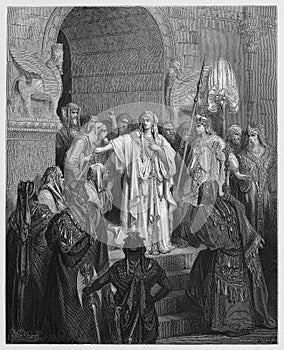 Queen Vashti refusing to obey