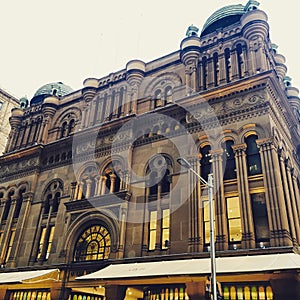 Queen victoria building exterior architecture Sydney