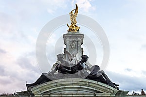 The Queen Victoria Memorial. The Queen Victoria Memorial is located in front of Buckingham Palace.