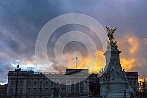 The Queen Victoria Memorial. The Queen Victoria Memorial is located in front of Buckingham Palace.