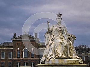 Queen Victoria Statue, Hyde Park, London, UK.