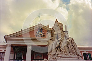 Queen Victoria statue on Parliament Square, Nassau photo