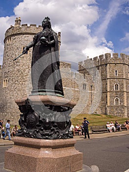 Queen Victoria Statue Windsor Castle England