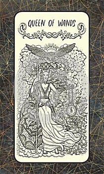 Queen of wands. The Magic Gate tarot card