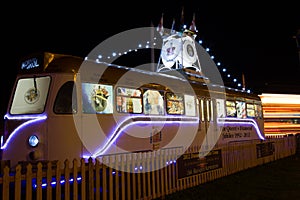 The Queens Diamond Jubilee tram at Blackpool, Lancashire, England, UK.