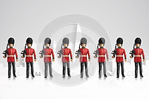 Queens guard model and London concept