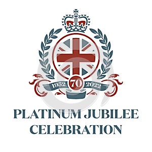 The Queens Platinum Jubilee Celebration 1952 - 2022 vector illustration