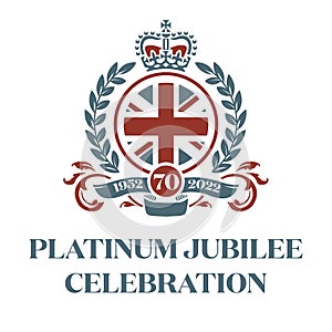 The Queens Platinum Jubilee Celebration 1952 - 2022 vector illustration photo