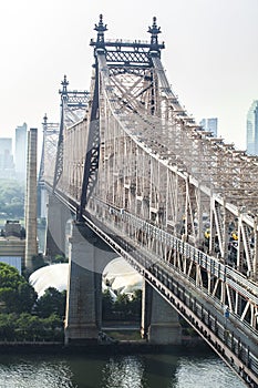 Queensboro Bridge connects Manhattan with Queens