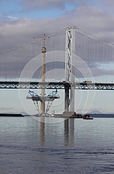 Queensferry Crossing and Forth Road Bridge