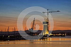 The Queensferry Crossing under construction.