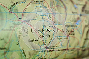 Queensland on map
