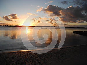 Queensland Sunrise at the beach.