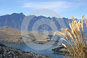 Queenstown from above, New Zealand