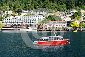 Lakefront of Queenstown City, New Zealand