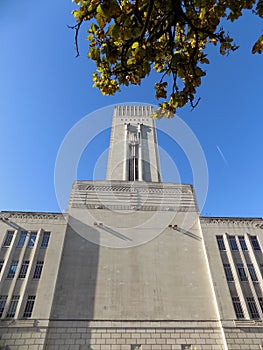 Queensway Tunnel Ventilation Tower in Liverpool at St Georges Dock