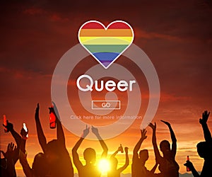 LGBT Lesbian Gay Bisexual Transgender Concept photo