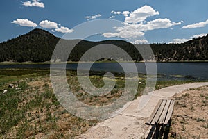 Quemado lake pathway, New Mexico photo
