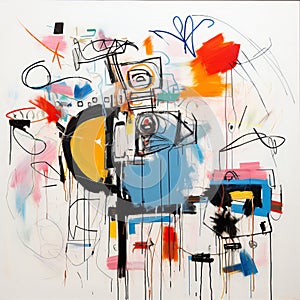 Quentin Blake And Jean-michel Basquiat Inspired Installation Art