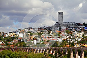 Aqueduct of the queretaro city, mexico. I photo