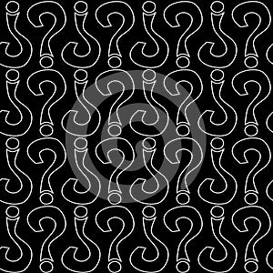 Query Black and White Seamless Background