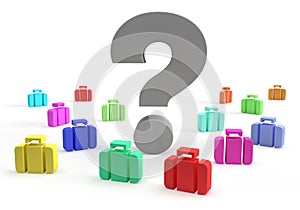 Frage bunt Koffer urlaub Zeitraum oder werbeformat das hauptsächlich für den einsatz auf websites bestimmt ist 