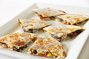 Quesadilla appetizer cut