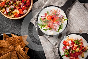 Queso blanco with Baked Tortilla Chips photo