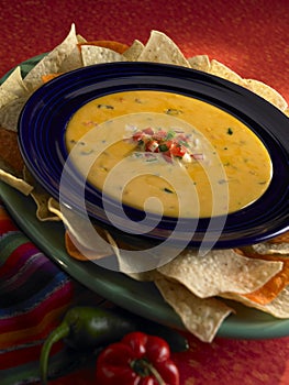 Queso with chips