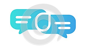 Question and Answer Chat Icon Set, vector design Generative AI