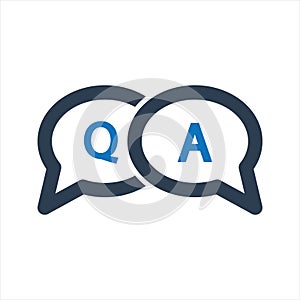 Question answer icon. Interview Question Icon.