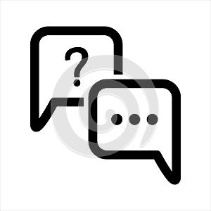 Question answer icon. Interview Question Icon.