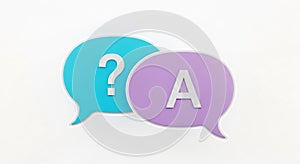 Question and Answer Speech Bubbles