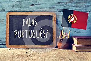 Otázka? dělat vy mluvit portugalština?  