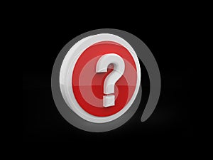 Question fault mark icon