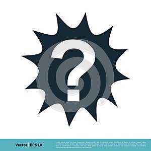 Question / Help Sign Icon Vector Logo Template Illustration Design. Vector EPS 10