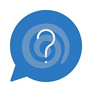 Question glyph color icon