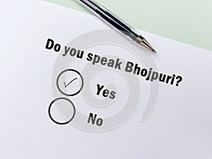 Question about language