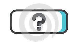 Question Mark Box Inquiry and Unknown Information, vector design Generative AI